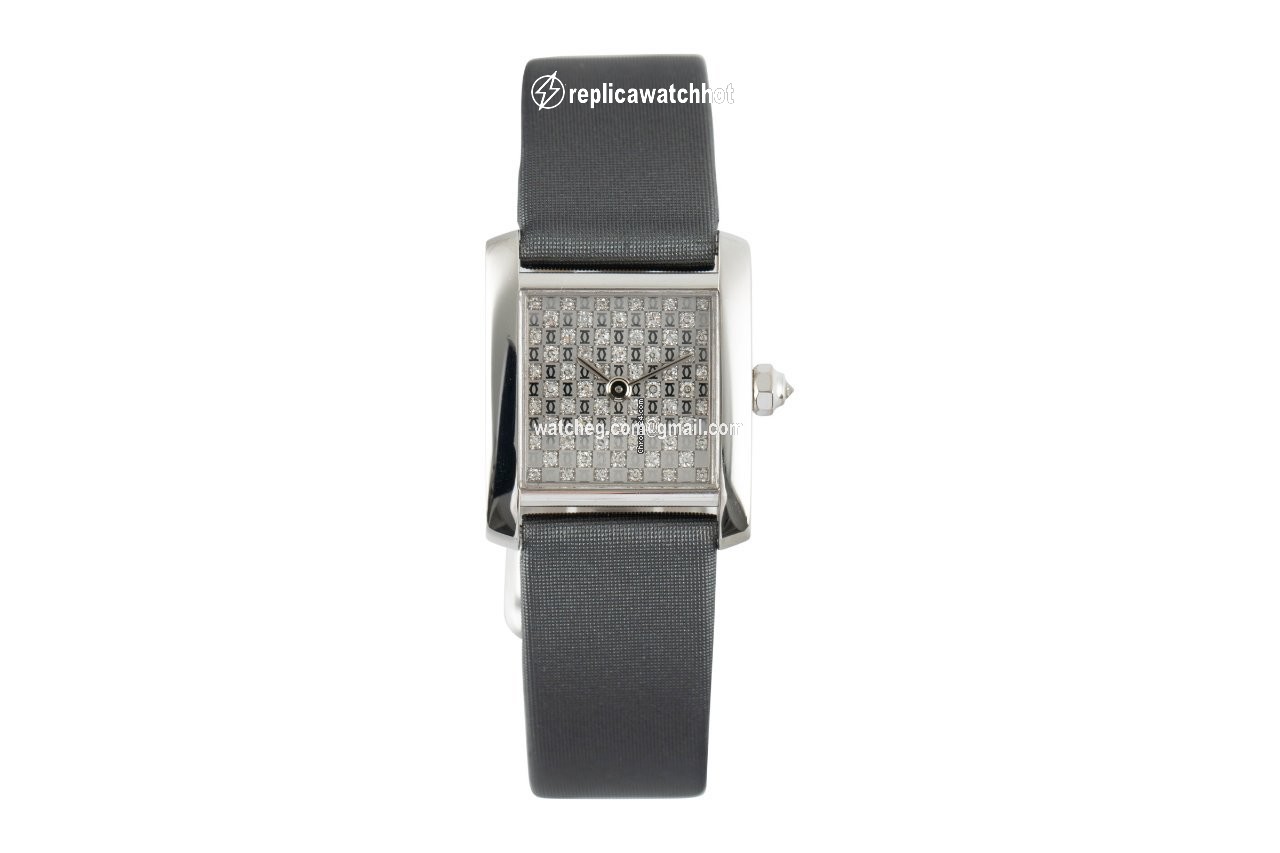 Cartier Tank Francaise Womens watch Quartz White gold 2517 2
