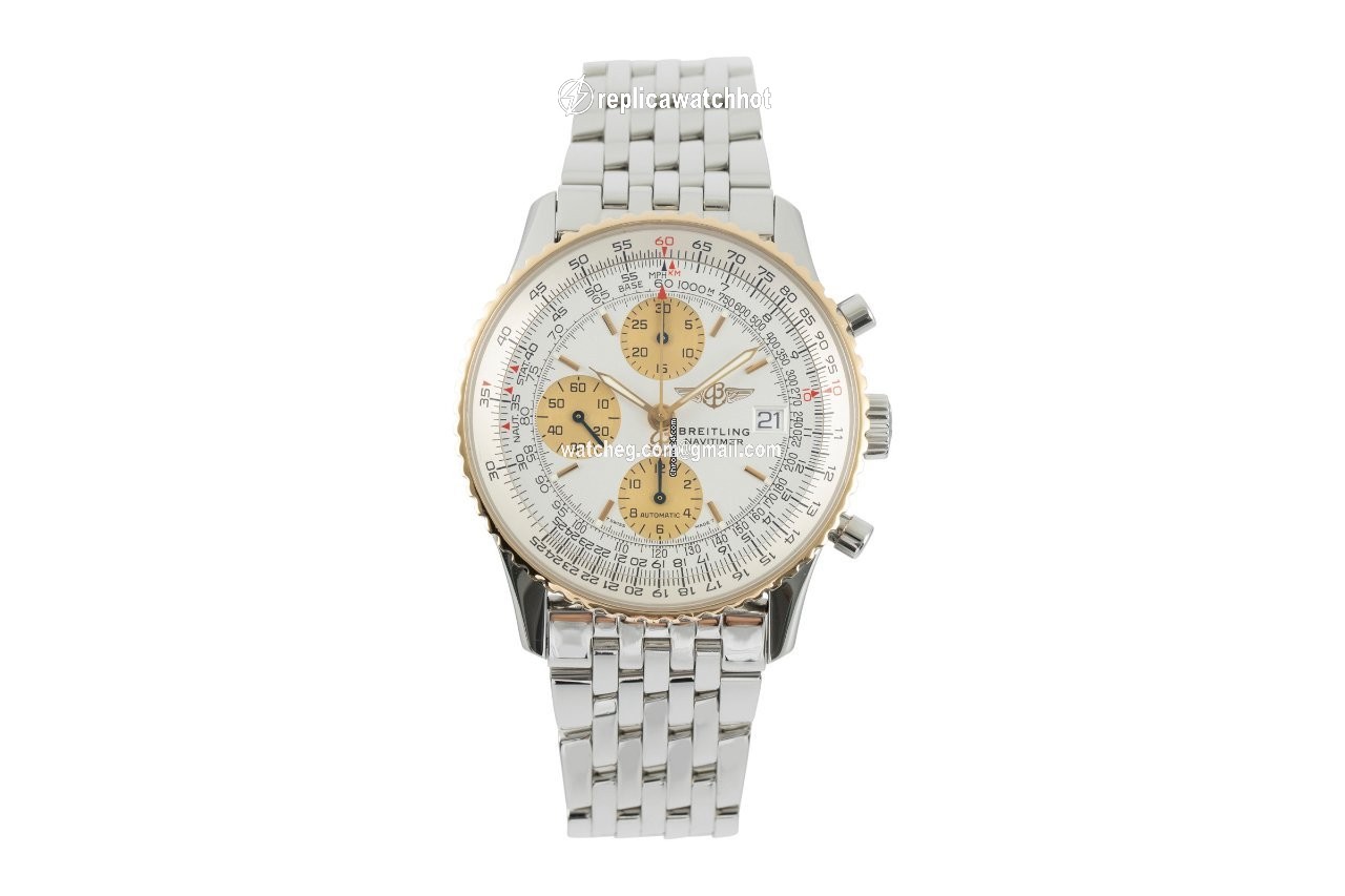 Breitling Old Navitimer Mens watch Unisex Automatic Gold Steel D13322 2