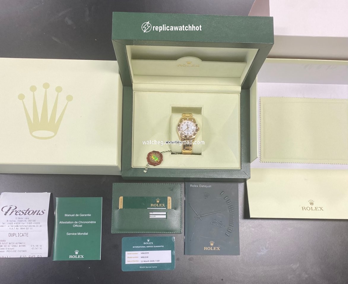 Rolex Datejust 31 Womens watch Yellow gold Automatic 81318 2