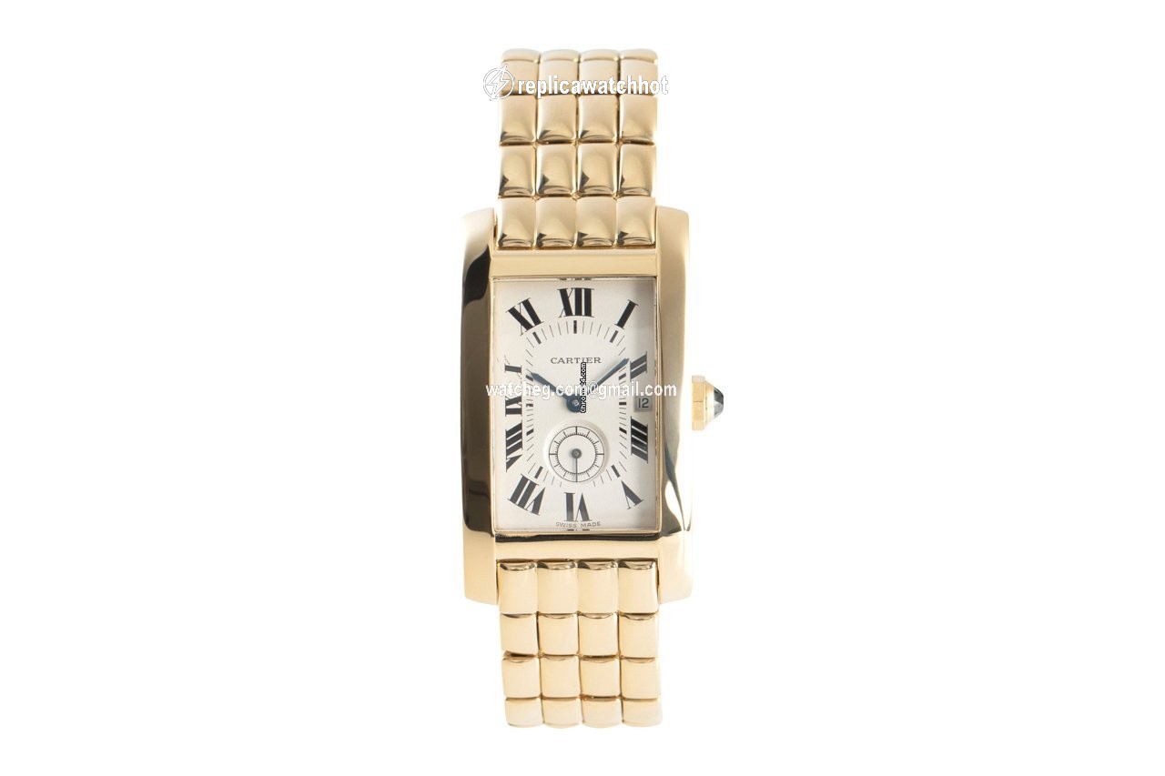 Cartier Tank Americaine Mens watch Unisex Quartz Yellow gold 8012905 2