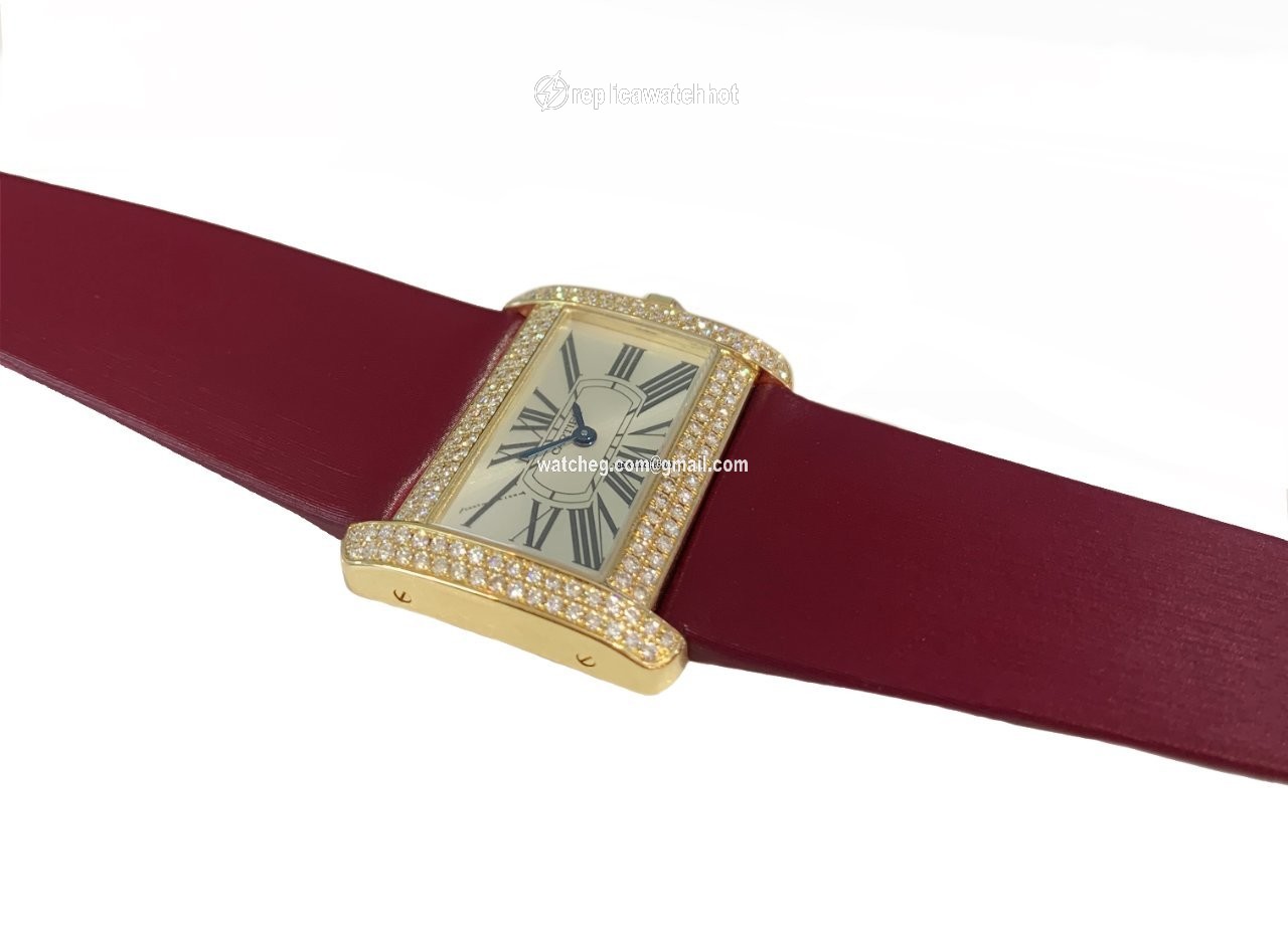 Cartier Tank Divan Womens watch Quartz Yellow gold 2601 2