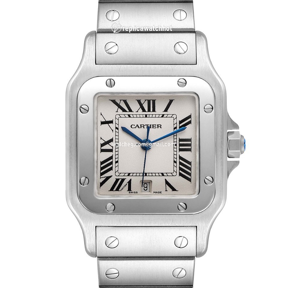 Cartier Santos Galbee Mens watch Unisex Quartz Steel W20060D6 2