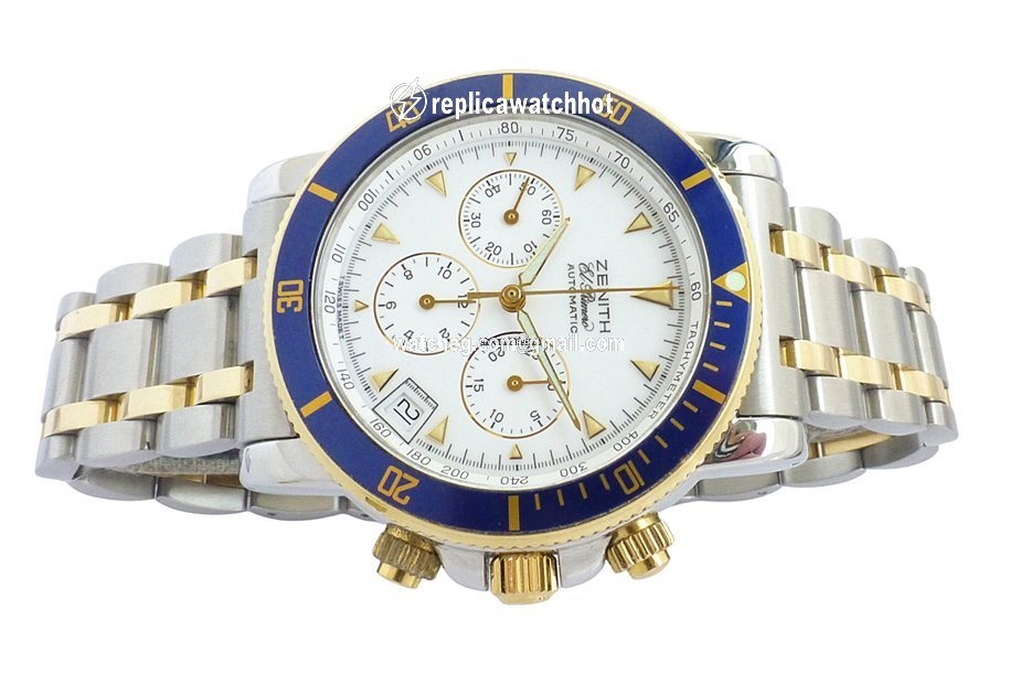 Zenith El Primero Mens watch Unisex Automatic Gold Steel 15 53-0470-400 2