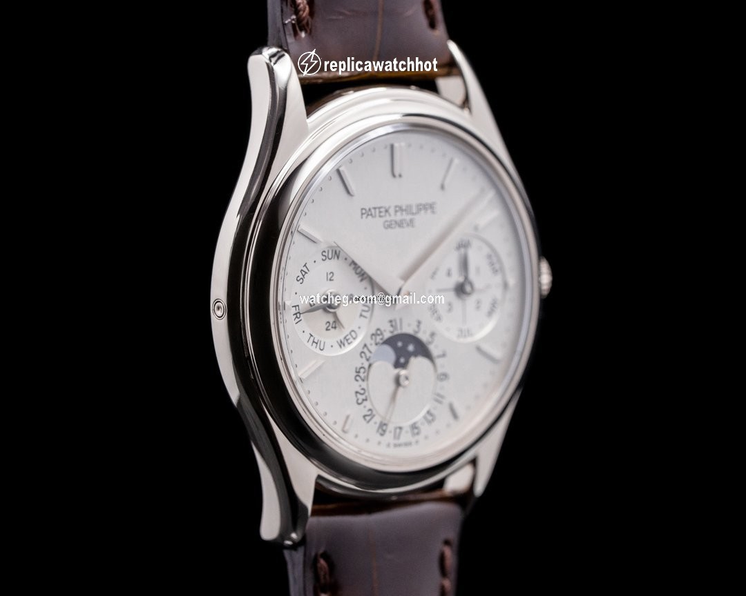 Patek Philippe Perpetual Calendar Mens watch Unisex Automatic White gold 3940G 2