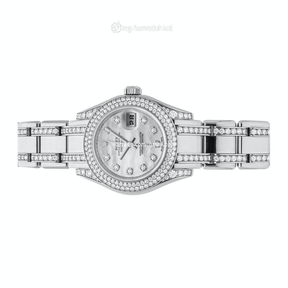 Rolex Lady-Datejust Pearlmaster Womens watch White gold Automatic 80359 2