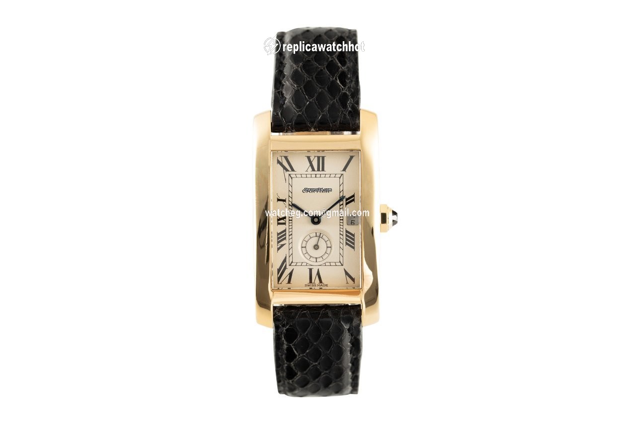 Cartier Tank Americaine Mens watch Unisex Quartz Yellow gold 811905 2