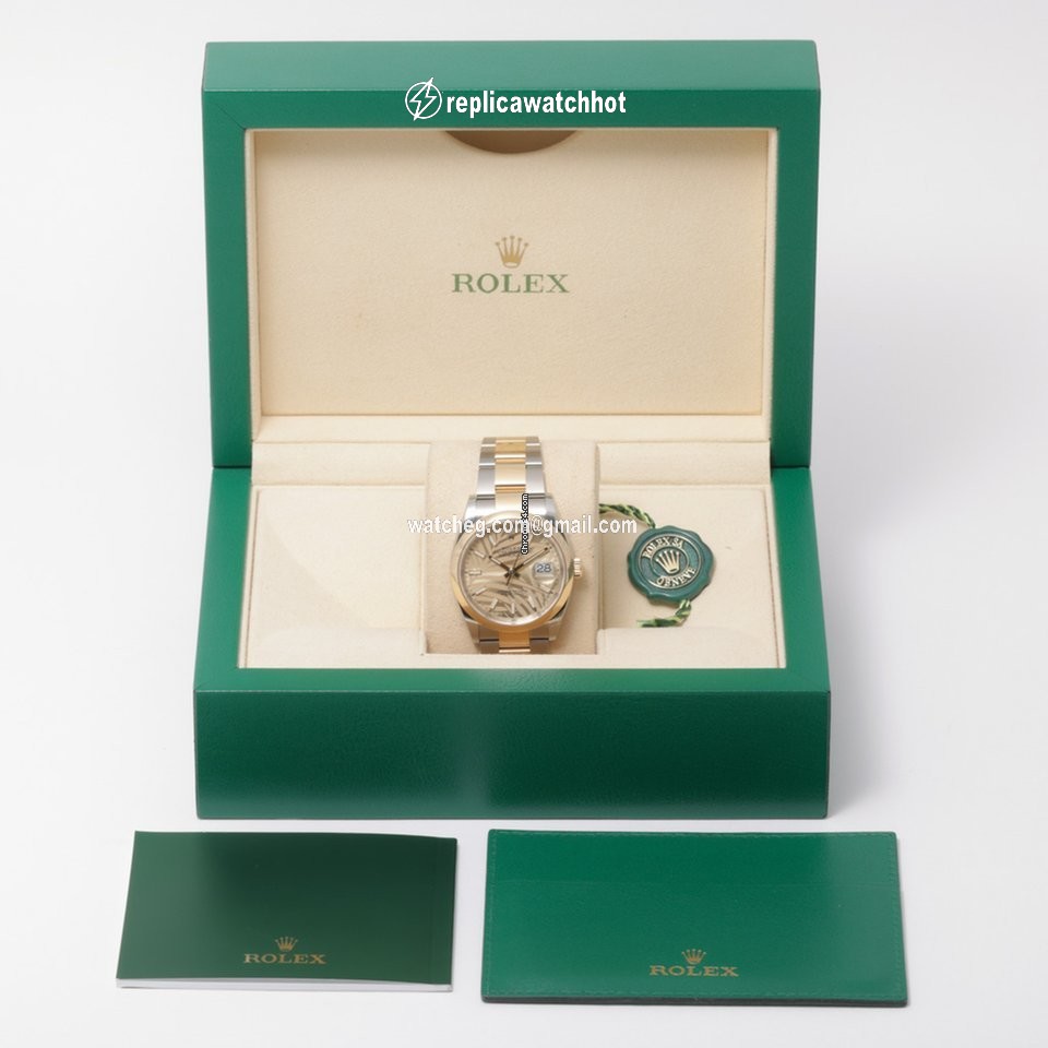 Rolex Datejust 36 Mens watch Unisex Gold Steel Automatic 126203 2