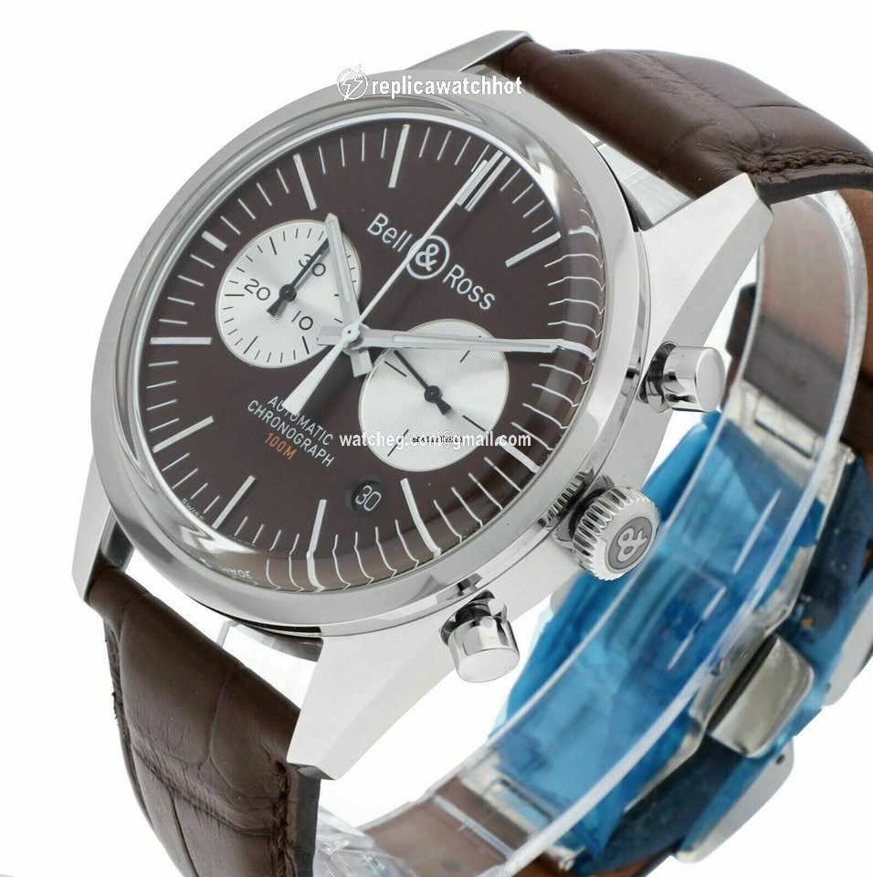 Bell & Ross Vintage Automatic Steel BRG126-BRN-ST SCR 2