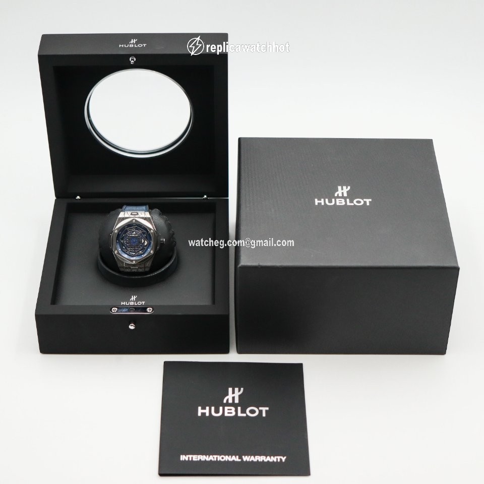 Hublot Big Bang Sang Bleu Mens watch Unisex Automatic Titanium 415.NX.7179.VR.MXM18 2