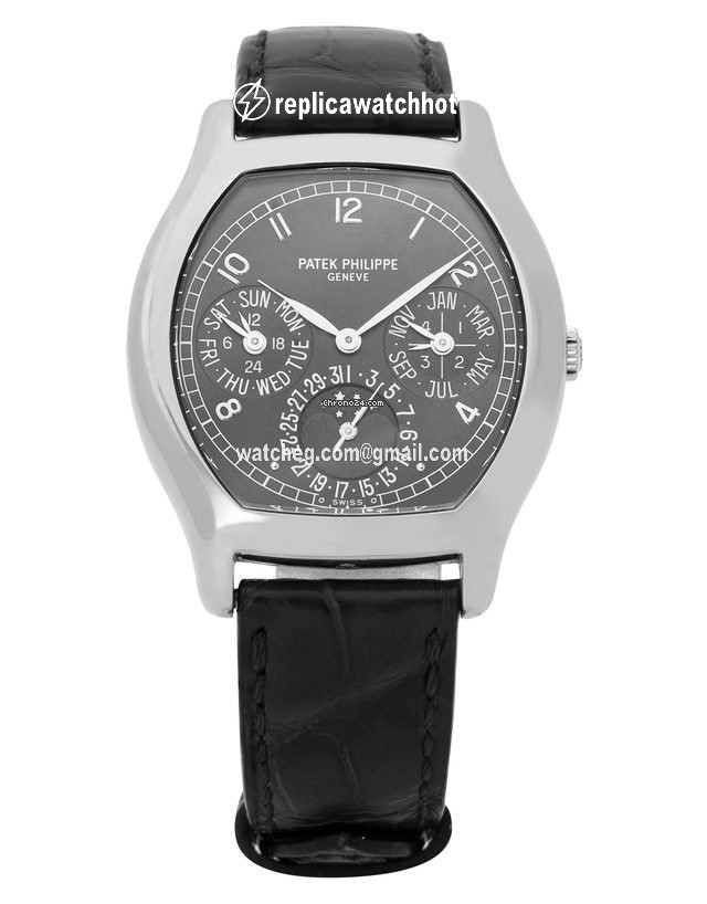 Patek Philippe Perpetual Calendar Mens watch Unisex Automatic White gold 5040G-016 2