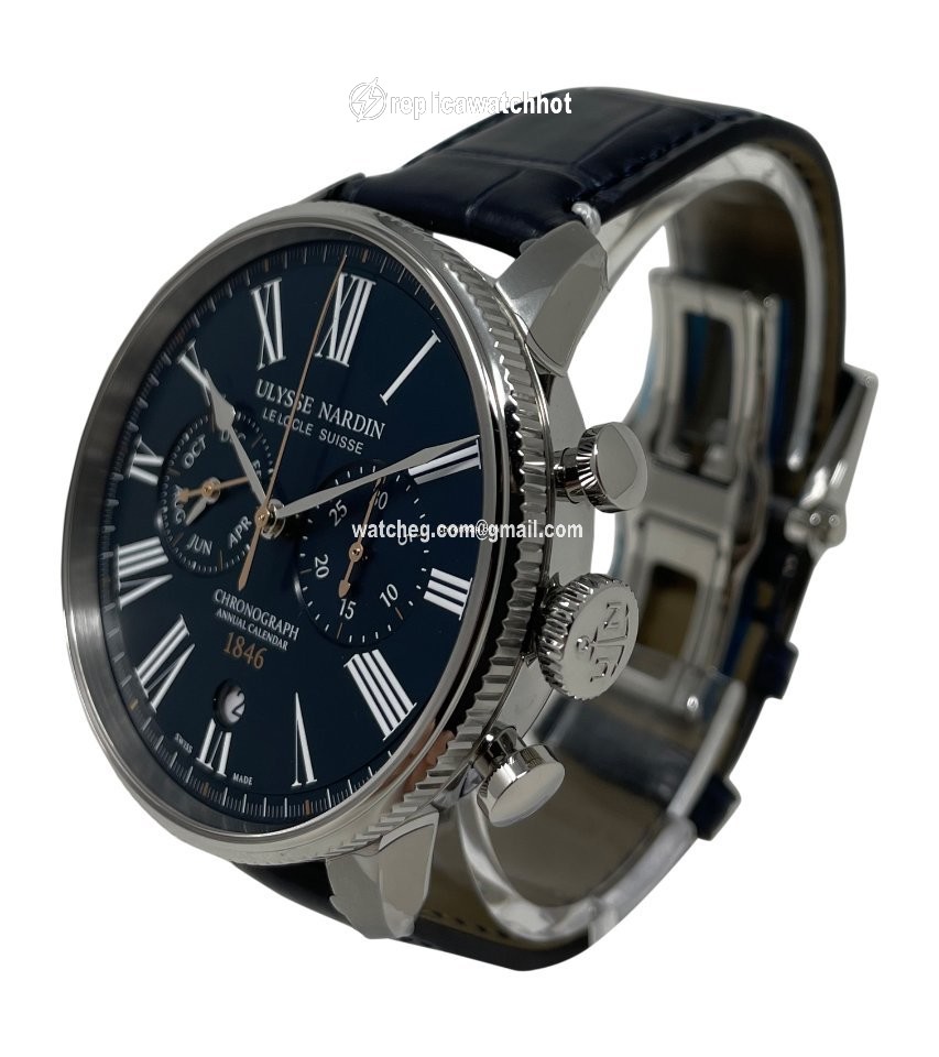 Ulysse Nardin Marine Torpilleur Mens watch Unisex Manual winding Steel 1533-320LE-3A-175 1B 2