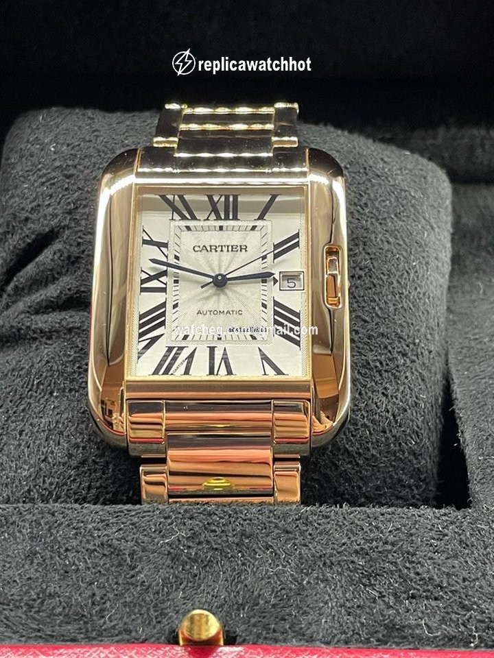 Cartier Tank Anglaise Mens watch Unisex Automatic Rose gold W5310003 2