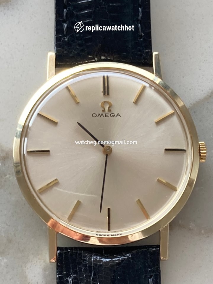 Omega Mens watch Unisex Manual winding Yellow gold 14 k gold 34mm dress watches 2