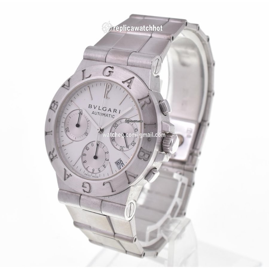 Bulgari Diagono Mens watch Unisex Automatic White gold CHW35G AUTO 2