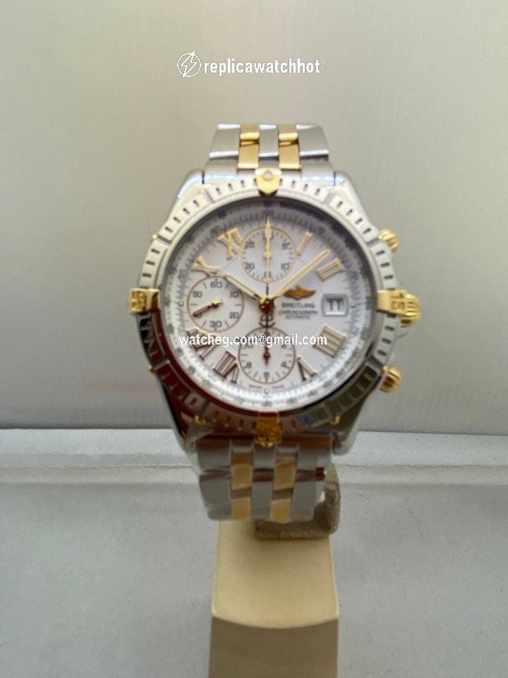 Breitling Crosswind Racing Mens watch Unisex Automatic Gold Steel B13055 2