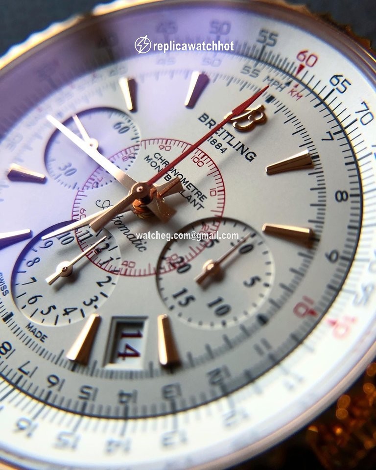 Breitling Montbrillant 01 Mens watch Unisex Automatic Rose gold RB013112 G710 2