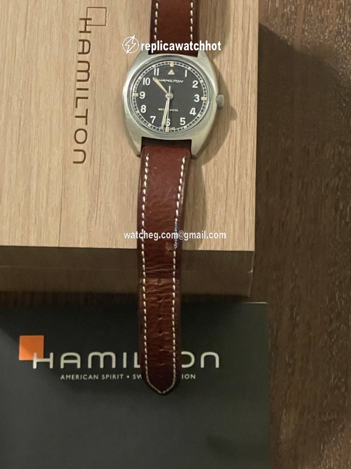 Hamilton Khaki Pilot Pioneer Mens watch Unisex Manual winding Steel H76419931 2