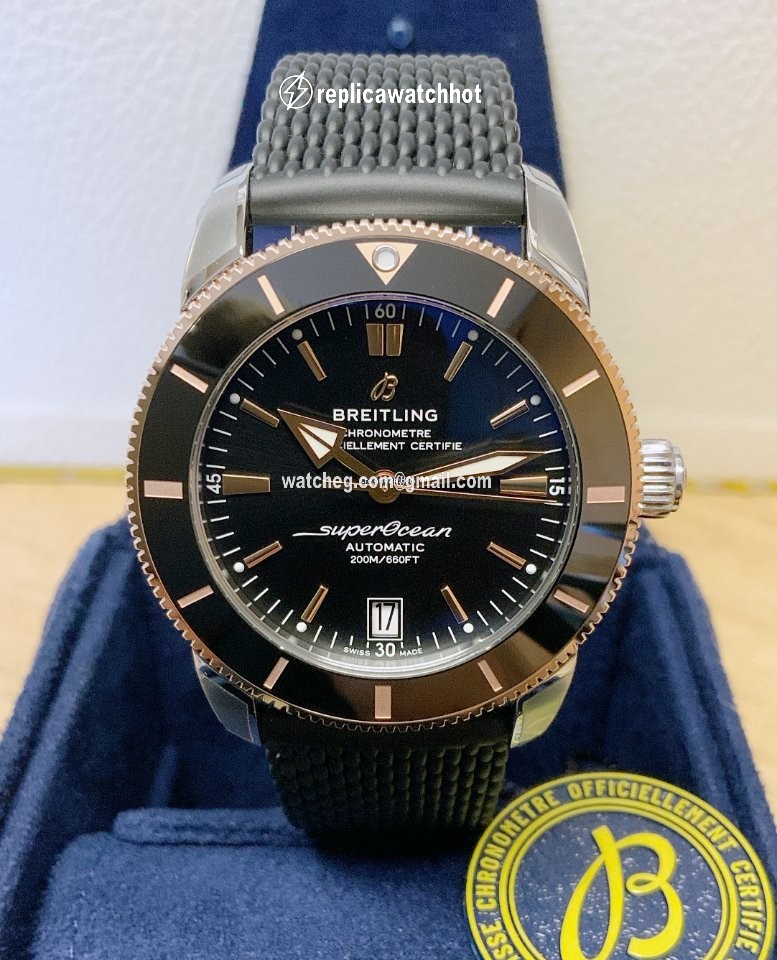 Breitling Superocean Heritage II 42 Mens watch Unisex Automatic Gold Steel UB2010121B1S1 2