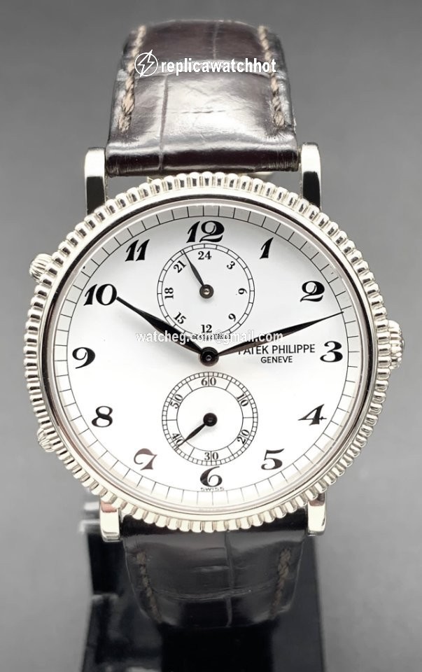 Patek Philippe Travel Time Mens watch Unisex Manual winding White gold 5034G 2