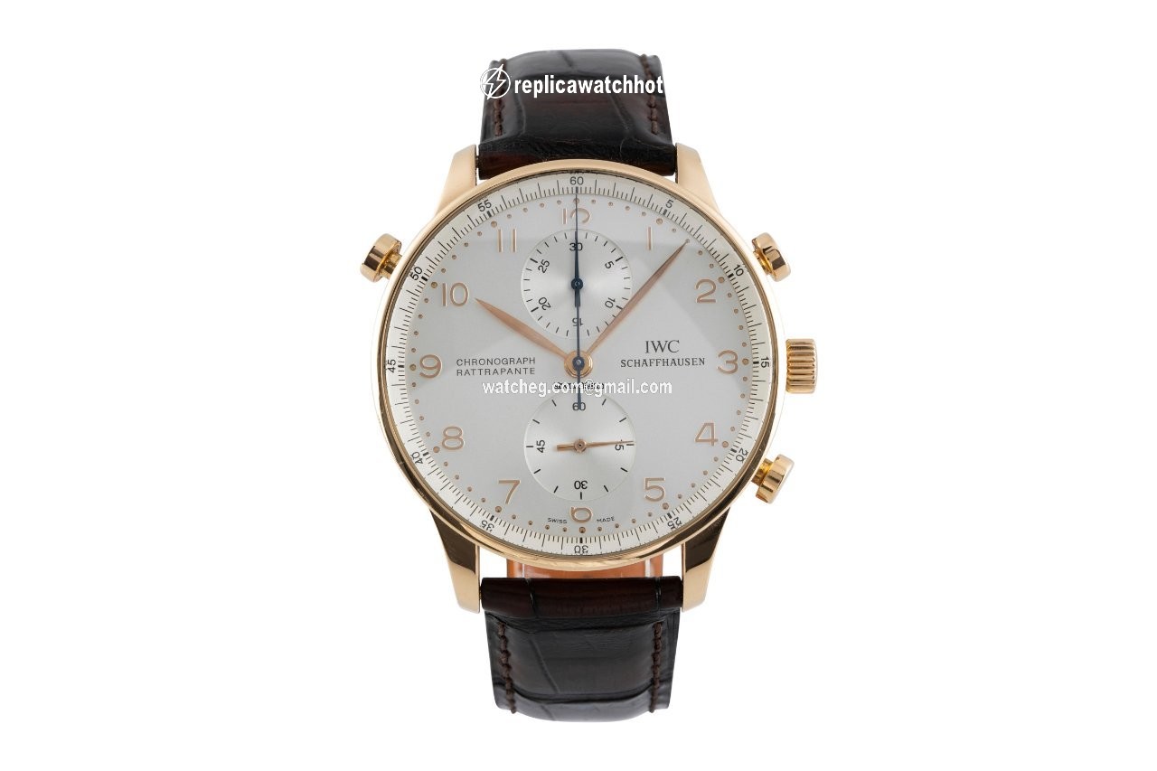 IWC Portuguese Chronograph Mens watch Unisex Manual winding Yellow gold 3712 2