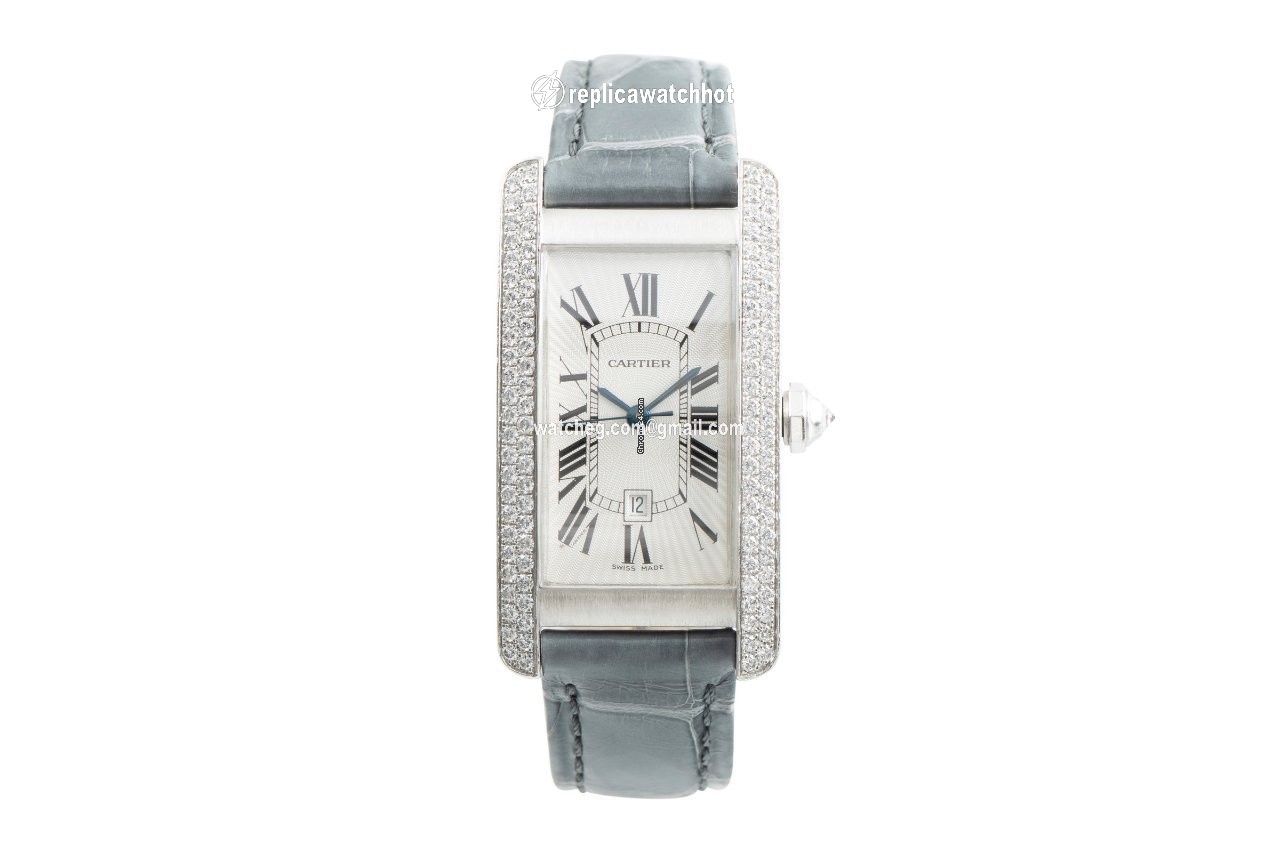 Cartier Tank Americaine Womens watch Automatic White gold 2490 2