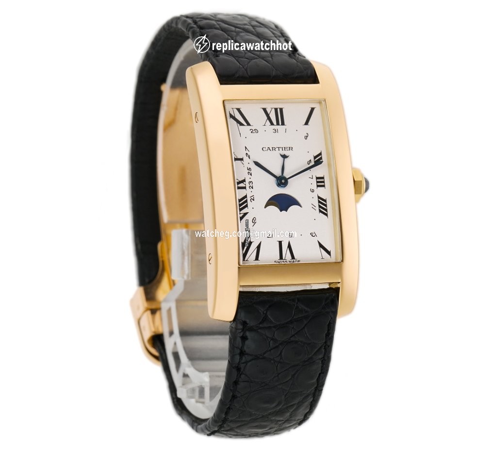 Cartier Tank Americaine Quartz Yellow gold 819907 2