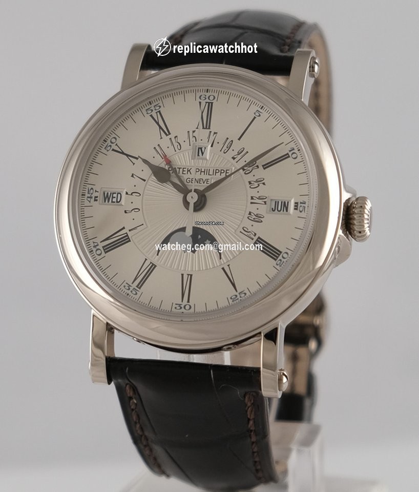 Patek Philippe Perpetual Calendar Mens watch Unisex Automatic White gold 5159 G - 001 2