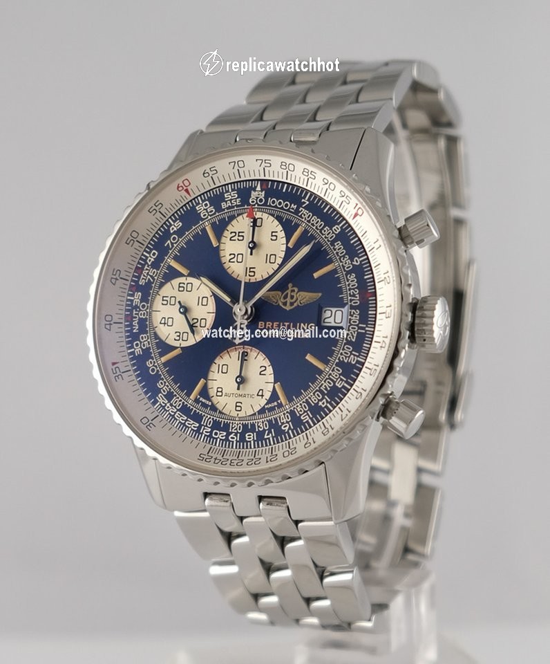 Breitling Old Navitimer Mens watch Unisex Automatic Gold Steel A 13022 2