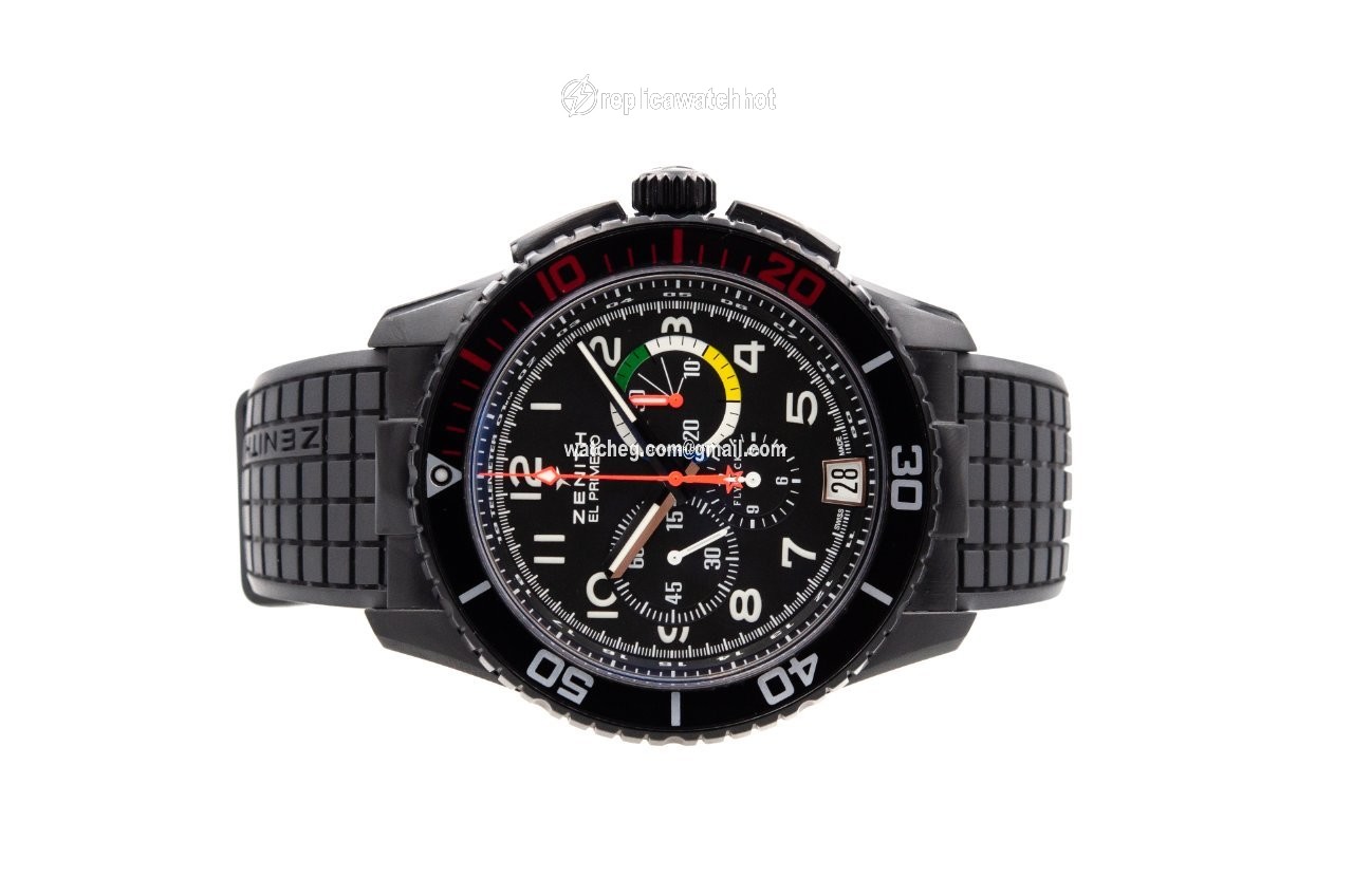 Zenith El Primero Stratos Flyback Mens watch Unisex Automatic Titanium 24.2063.405 21.R515 2