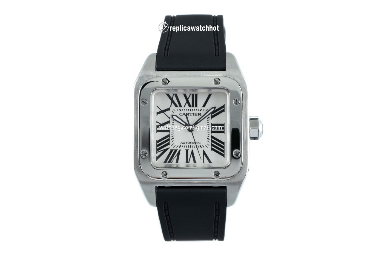 Cartier Santos 100 Mens watch Unisex Automatic Steel 2878 2