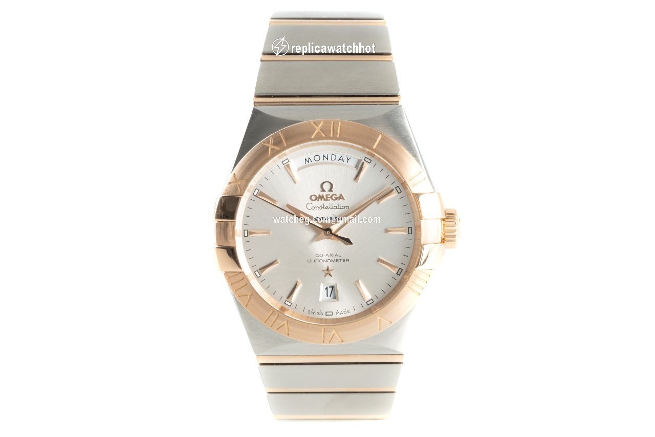 Omega Constellation Day-Date Mens watch Unisex Automatic Gold Steel 123.20.38.22.02.001 2