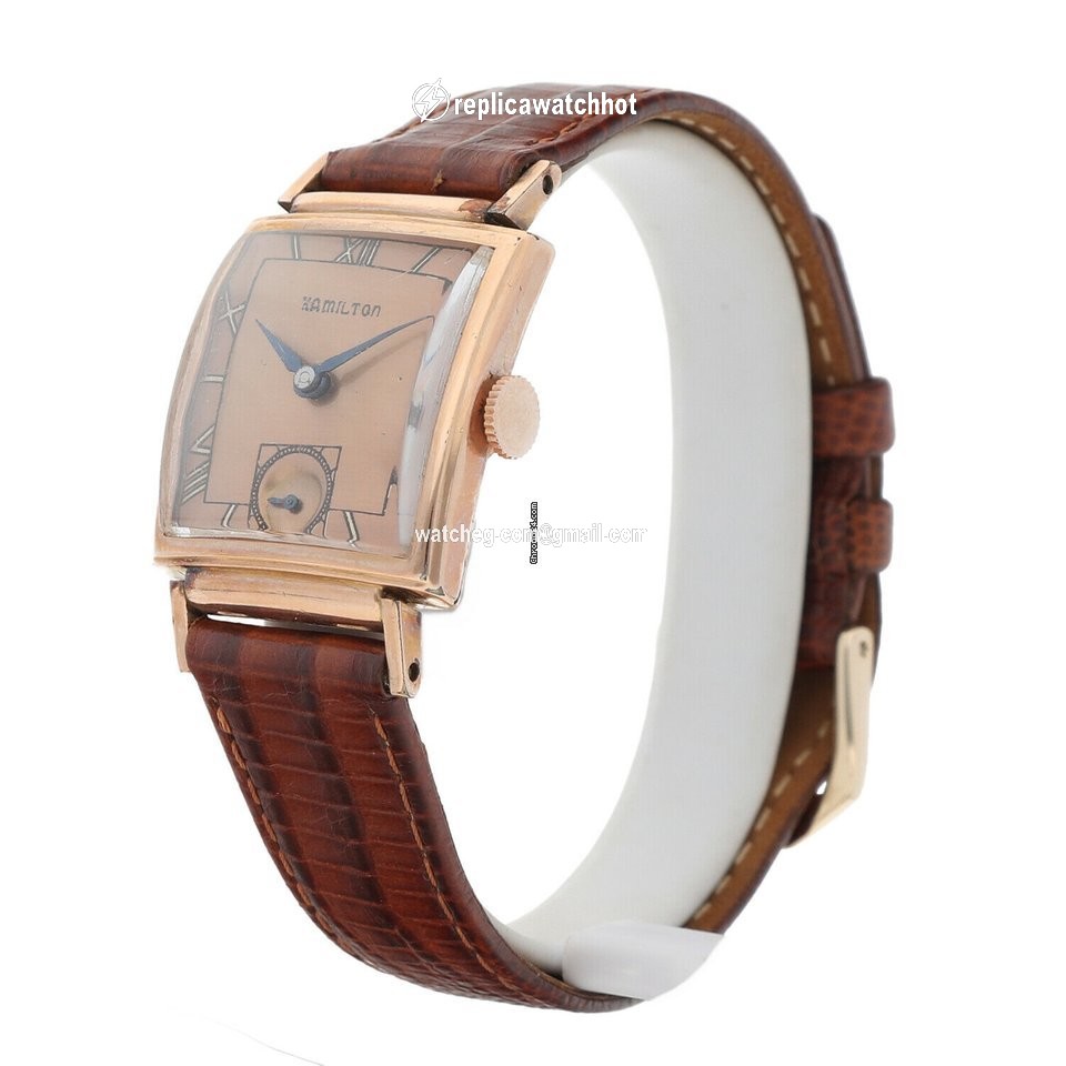 Hamilton Mens watch Unisex Manual winding Rose gold 982 2