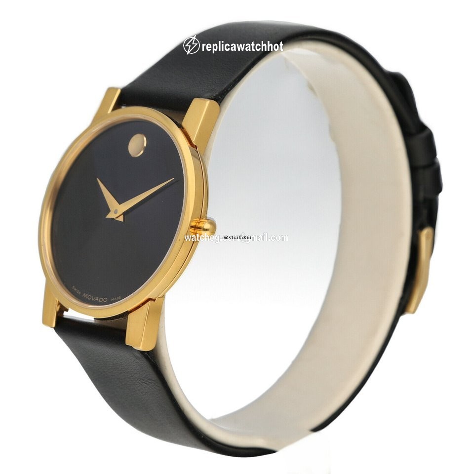 Movado Museum Mens watch Unisex Quartz Gold Steel 87.G4.875 2