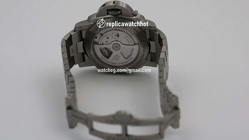 Panerai Luminor 1950 3 Days GMT Automatic Mens watch Unisex Automatic Steel PAM 00329 2