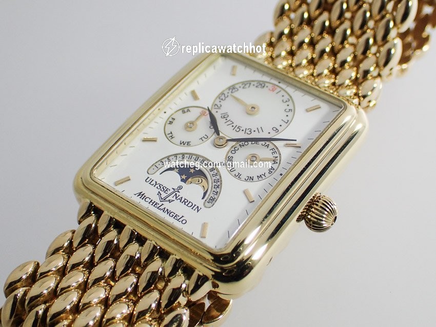 Ulysse Nardin Michelangelo Mens watch Unisex Automatic Yellow gold 161-42 2