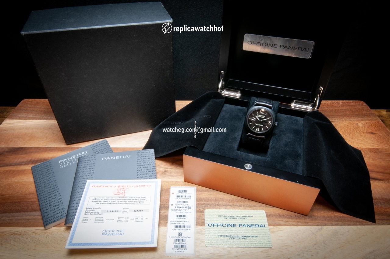 Panerai Radiomir Black Seal Mens watch Unisex Manual winding Ceramic PAM 00292 2
