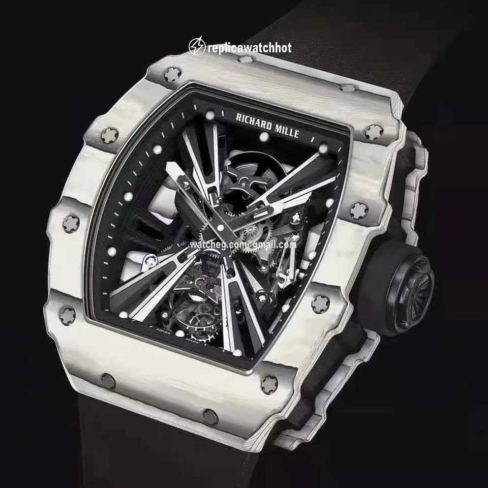 Richard Mille Mens watch Unisex Automatic Carbon Richard Mille RM 12-01 Tourbillon Quartz Tpt 2