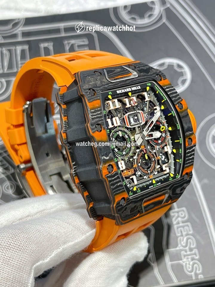 Richard Mille RM 011 Mens watch Unisex Automatic Carbon Richard Mille RM 11-03 McLaren 2