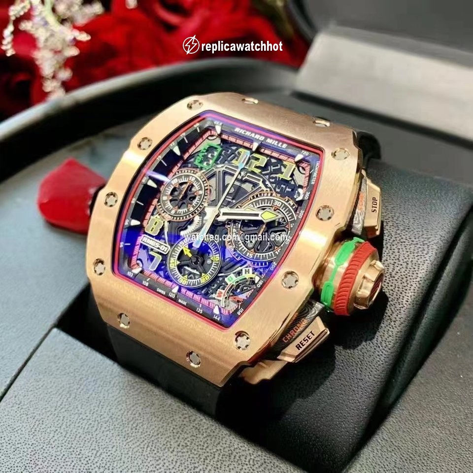 Richard Mille Mens watch Unisex Automatic Carbon Richard Mille RM65-01 Rose Gold 2