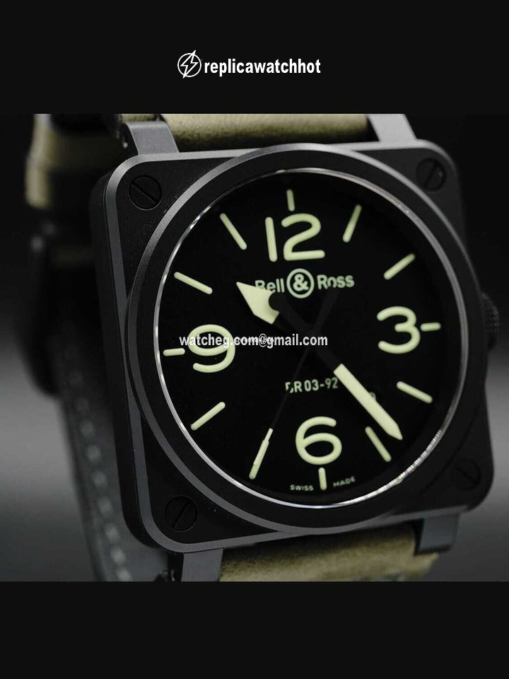Bell & Ross BR 03-92 Ceramic Mens watch Unisex Automatic Ceramic BR0392-BL3-CE SCA 2
