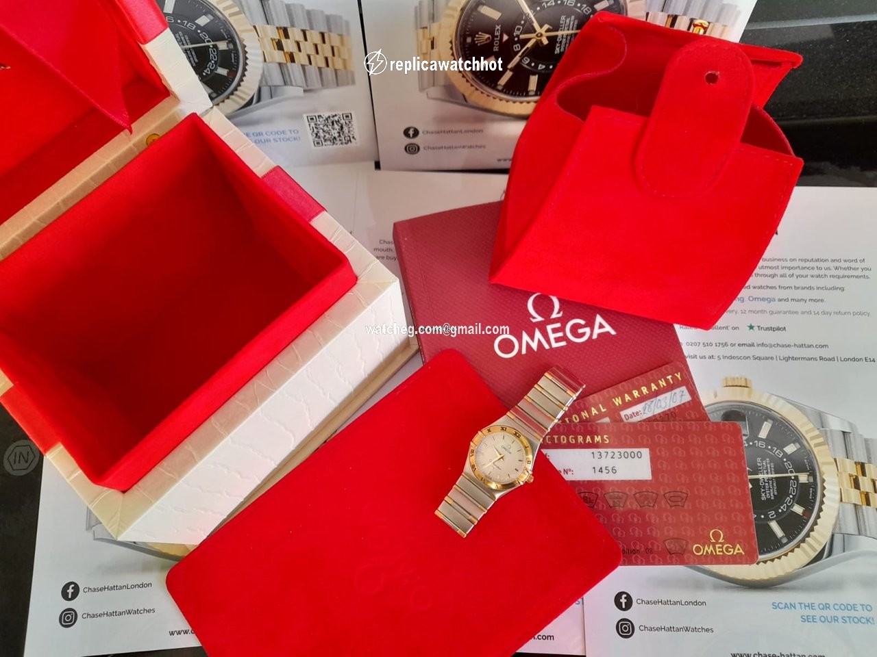 Omega Constellation Womens watch Quartz Gold Steel 13723000 2
