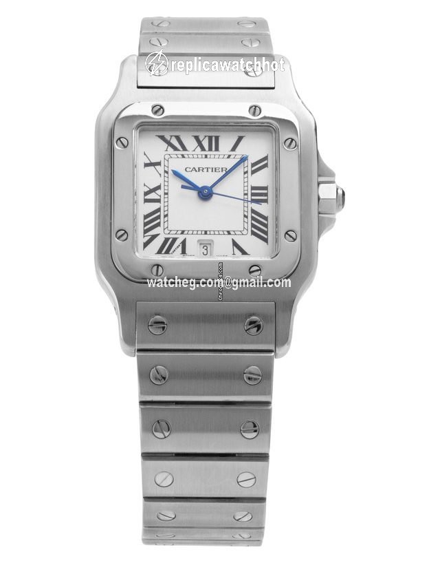 Cartier Santos Mens watch Unisex Quartz Steel W20025D6 1564 2