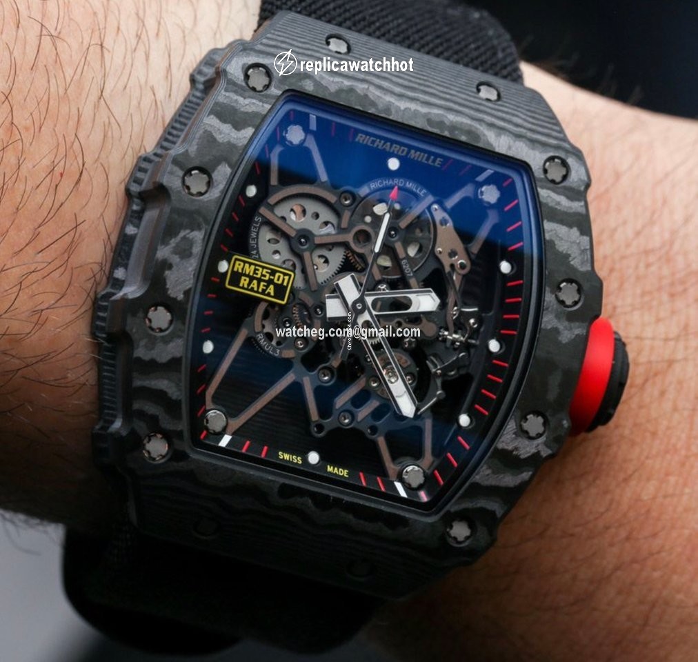 Richard Mille RM 035 Mens watch Unisex Manual winding Carbon RM35-01 2