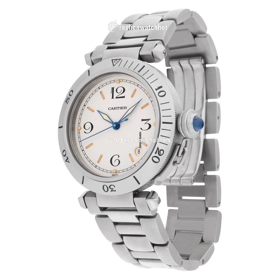 Cartier Pasha Mens watch Unisex Automatic Steel W3104H3 2