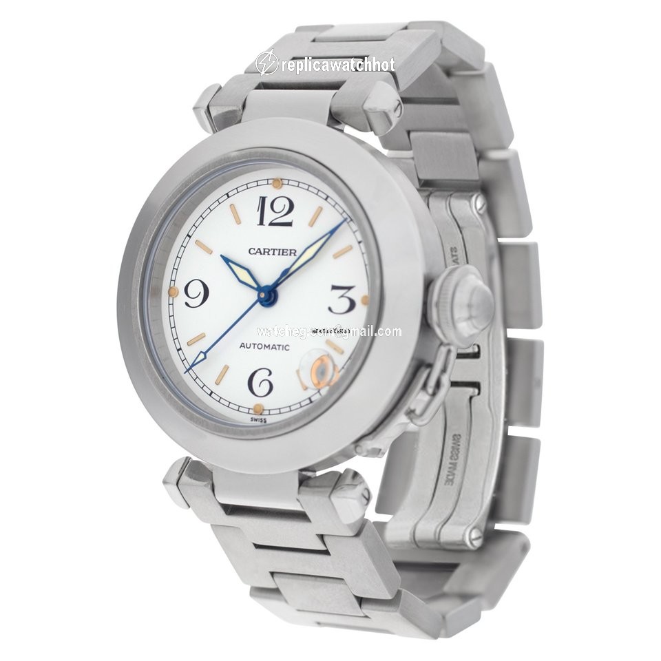 Cartier Pasha C Mens watch Unisex Automatic Steel W31015M7 2