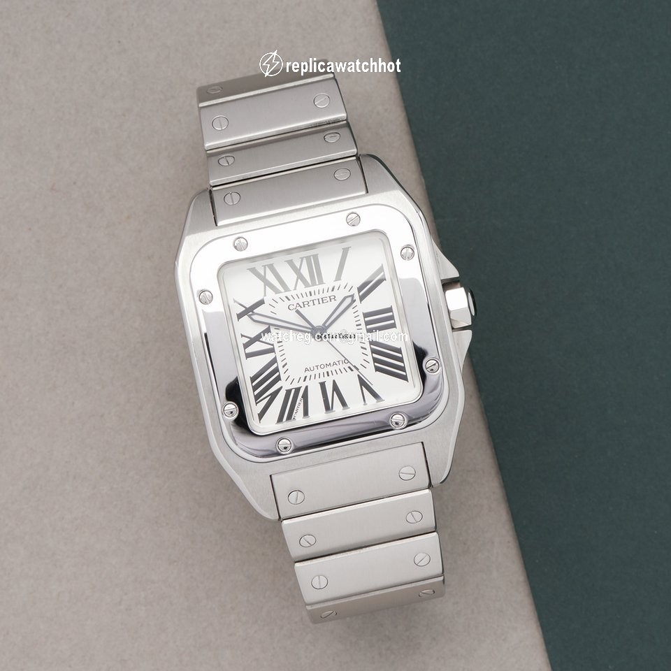 Cartier Santos 100 Mens watch Unisex Automatic Steel W200737G or 2656 2