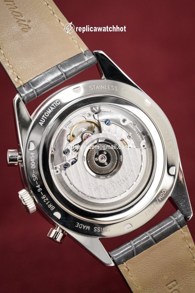 Bell & Ross Vintage Automatic Steel BRG126.WH.ST.SCR 2