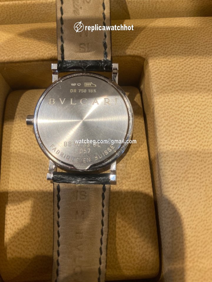Bulgari Mens watch Unisex Quartz White gold L057 2