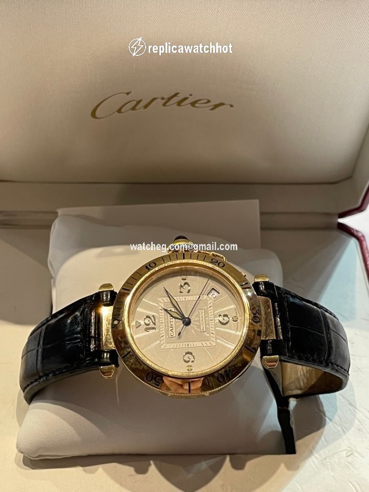 Cartier Pasha Mens watch Unisex Automatic Yellow gold 2392 2