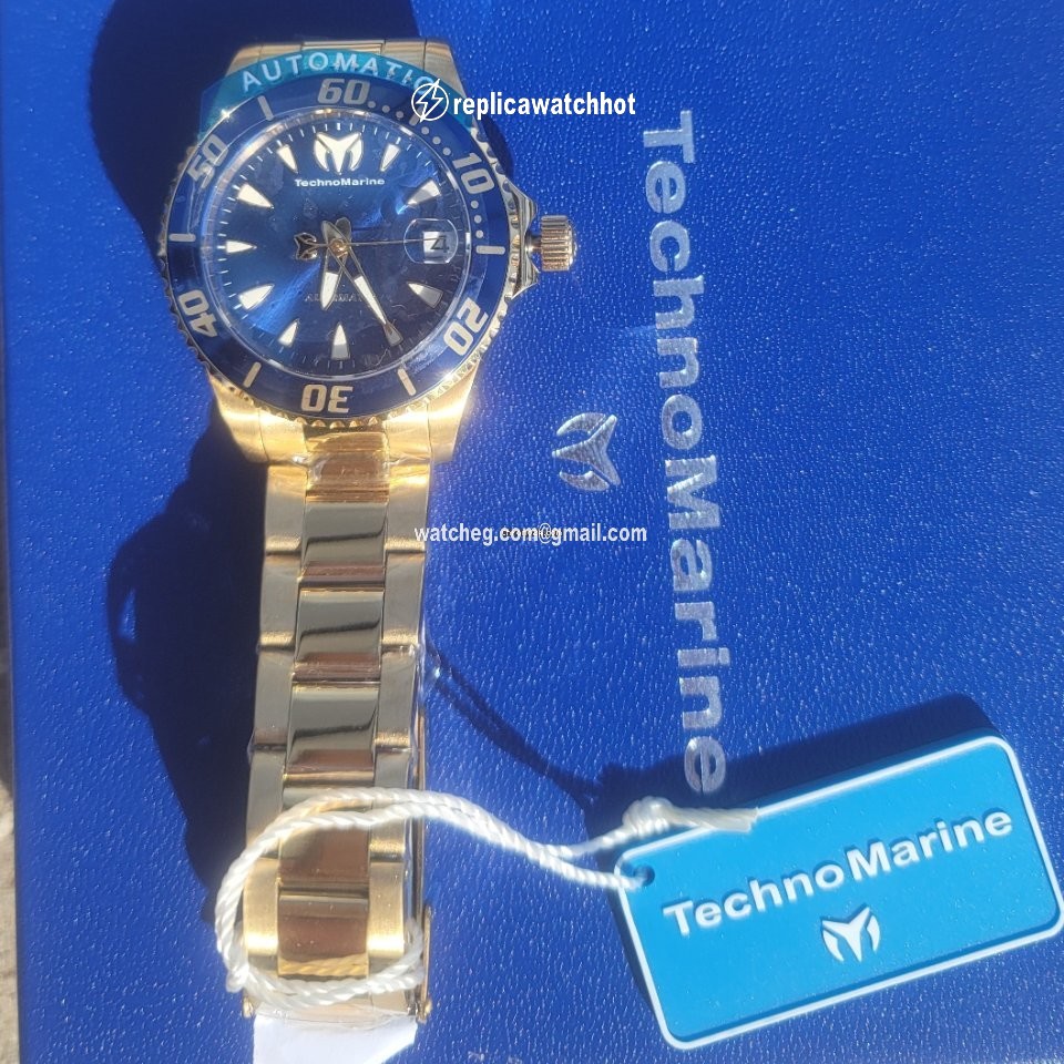 Technomarine Mens watch Unisex Automatic Gold Steel TM-219083 2